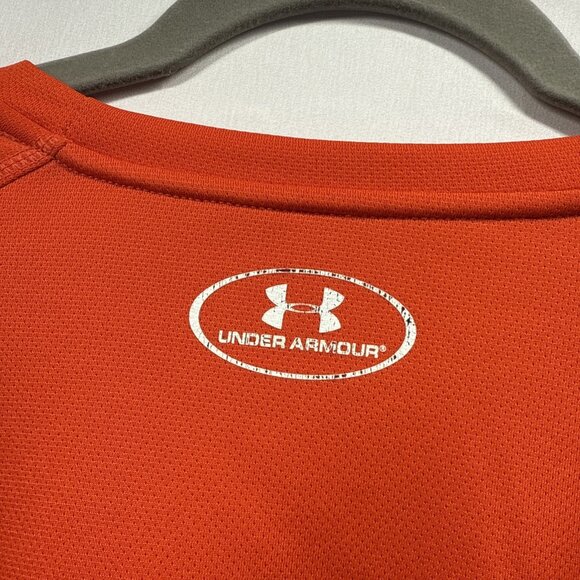Under Armour Mens Loose Shirt Size Large Long Sleeve Auburn AU Tigers Orange - Picture 5 of 8